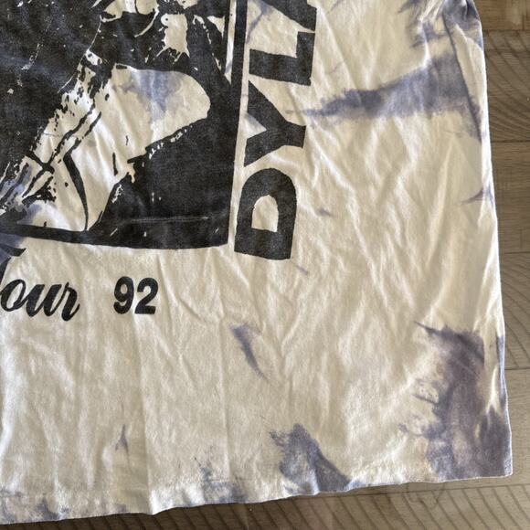 Vintage Bob Dylan Tour 92 T-Shirt Tie Dye Rock Band Tee 90s Graphic XL - Picture 9 of 13